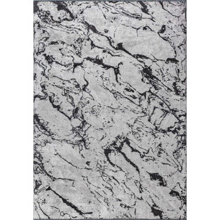 WOVEN CONCEPTS Rapture Gray/Black Abstract Luxury Area Rug