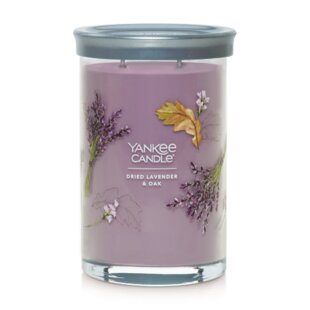 YANKEE CANDLE Signature Dried Lavender & Oak Scented Candle