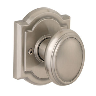BALDWIN Carnaby Single Dummy Door Knob with Arch Rosette