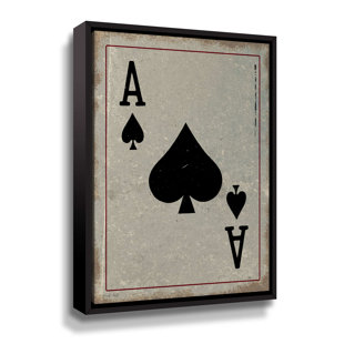 TRINX Ace Of Spades Framed On Canvas Print