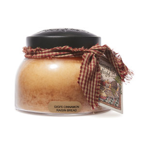 A CHEERFUL CANDLE LLC Kepers of The Ligh Gigi'S Cinnamon Raisin Bread Mama Scented Jar Candle