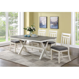 VILO HOME INC. 7 - Piece Extendable Trestle Dining Set