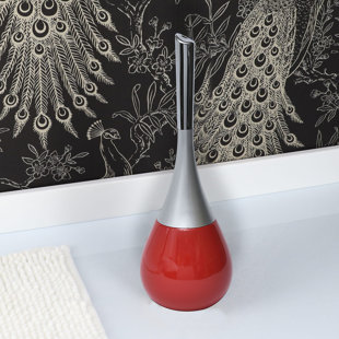 EVIDECO Water Drop Shape Toilet Brush and Holder Set