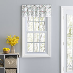 A.L. ELLIS INC. Country Floral Floral Ruffled 52'' W Window Valance in