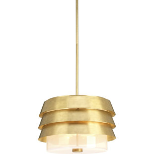 POINT DUME™ BY JEFFREY ALAN MARKS FOR PROGRESS LIGHTING Sandbar 3 - Light Brushed Brass Single Pendant