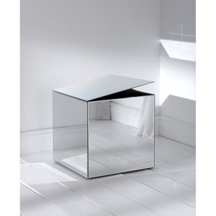 HOMES DIRECT 365 Mirrored Cube Storage Box