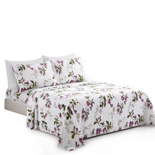 BAMBOO LIVING 2000 Rayon Floral Sheet Set