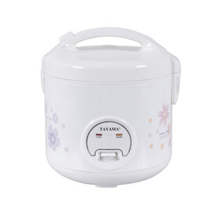 TAYAMA Ten Cup Rice Cooker in White