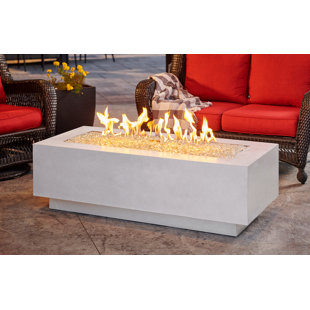 THE OUTDOOR GREATROOM COMPANY Cove 16'' H x 54'' W Concrete Outdoor Fire Pit Table
