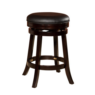 WINSTON PORTER Kinsey Swivel Upholstered Counter Stool