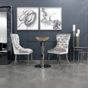 HOMEBELONGS Upholstered Accent Chair (Set of 2)