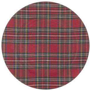 KOYAL WHOLESALE Tartan Charger (Set of 12)