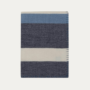 JOHANNA HOWARD HOME & ACCESSORIES Block Stripe Woven Baby Alpaca Throw Blanket