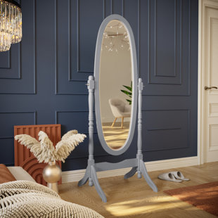 ROSALIND WHEELER Beecroft Solid And Engineered Wood Oval Mirror