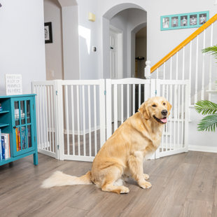 PRIMETIME PETZ 360 Series Wood Free Standing Pet Gate