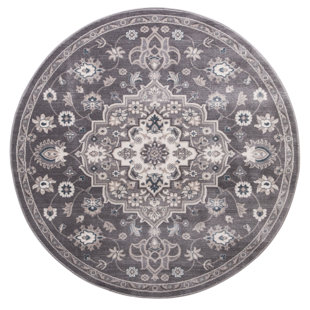CONCORD GLOBAL TRADING Oriental Machine Woven Area Rug in GREY