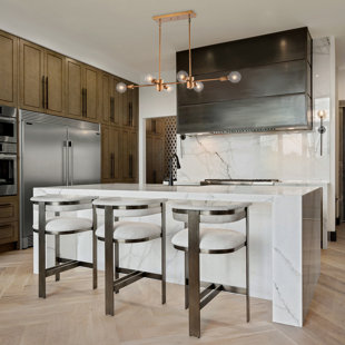 MERCER41 Colombi 6 - Light Natural Brass Kitchen Island Pendant