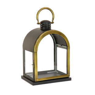 HGTV HOME COLLECTION Stainless Steel Tabletop Lantern