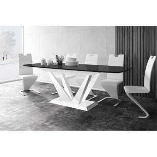 MAXIMAHOUSE 7 - Piece Extendable Pedestal Dining Set