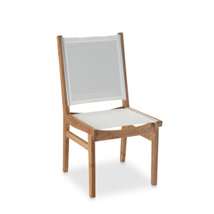 CO9 DESIGN Bayhead Teak Outdoor Dining Side Chair (Set of 2)