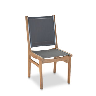 CO9 DESIGN Bayhead Teak Outdoor Dining Side Chair (Set of 2)