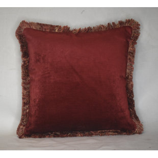 JUST THE RIGHT PILLOW Fringed Chenille Reversible Throw Pillow