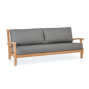 CO9 DESIGN Newport 83'' Teak Outdoor Patio Sofa