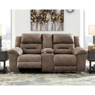 SIGNATURE DESIGN BY ASHLEY Stoneland 82" Pillow Top Arm Reclining Loveseat