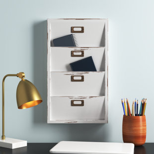 THREE POSTS™ TEEN Raul Wall Mail Organizer with Wall Baskets