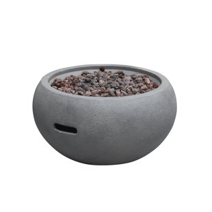 Newbridge 27" Round Concrete Fire Bowl - by Modeno