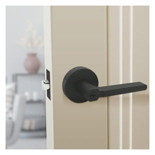 NUK3Y Matte Black Keyed (Entry) Door Lever