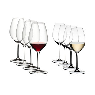 RIEDEL Wine-Friendly Wine Glasses Set (Set of 8)