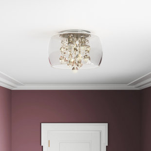 WILLA ARLO INTERIORS Glass Flush Mount