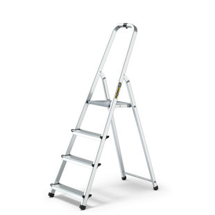 DRABEST UK ALD 4 - Step Aluminium Small Step Ladder