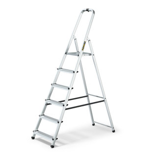 DRABEST UK ALD 6 - Step Aluminium Folding Small Step Ladder