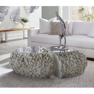 PHILLIPS COLLECTION Split The Difference Coffee Table, Ash