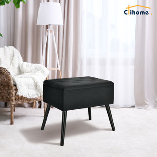 CLIHOME Velvet Ottoman