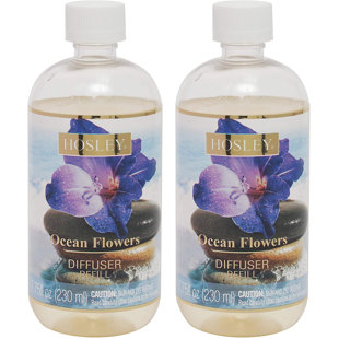 HG GLOBAL Ocean Aromatherapy Flowers Reed Diffuser (Set of 2)
