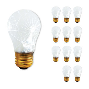 BULBRITE INDUSTRIES 40 Watt Dimmable Frost Tough Coat A15 Medium (E26) Incandescent Bulb (Set of 12)