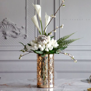 VISIONARY HOME Handmade Metal Table Vase