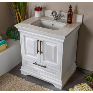 Romana 30'' Single Bathroom Vanity Set with Mirror by Adorn Vanity