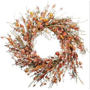 National Tree Company 22" Autumn Wild Flowers Wreath