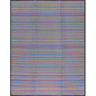 LONGSHORE TIDES Sheffield Contemporary Stripes Area Rug, Multi-Color