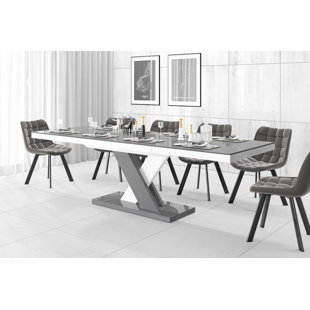 MAXIMAHOUSE Xenna 7 - Piece Extendable Pedestal Dining Set