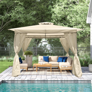 PABIN INC 10 Ft. W x 10 Ft. D Metal Patio Gazebo
