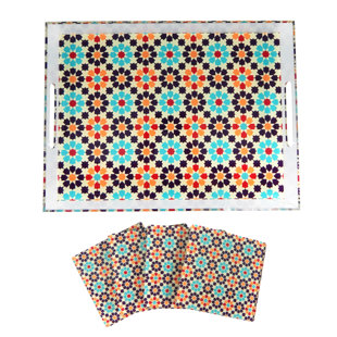 PEACOCK SUPPLIES Serviertablett Cairo (Set besteht aus 4)