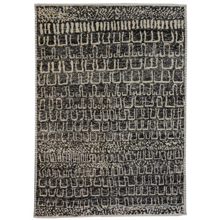 BOKARA RUG CO., INC. High-Quality Hand-Knotted Beige/Black Area Rug