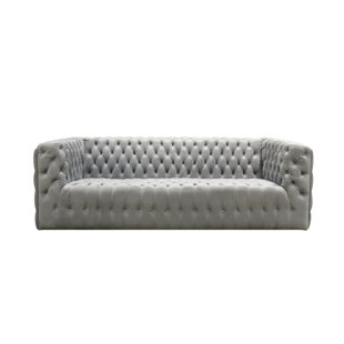 PASARGAD Vicenza 89.37'' Velvet Sofa