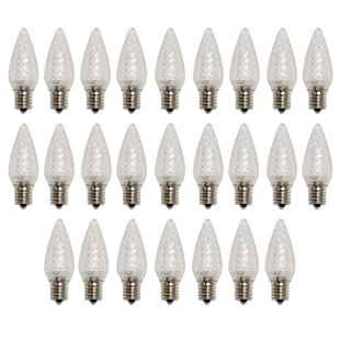 BULBRITE INDUSTRIES 60 Watt Equivalent C9 E17/Intermediate 2700K LED Bulb (Set of 25)