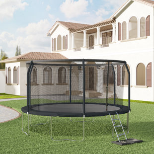 AIRZONE PLAY Premier 15' Round Backyard Trampoline with Safety Enclosure